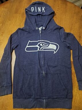 Victoria's Secret PINK Navy Zip Hoodie